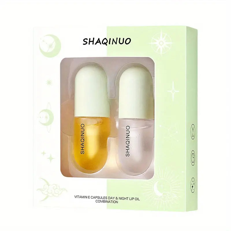 TM Lip Plumper + Lip Oil Set Lip Serum Enhancer For Fuller Hydrating Nourishing