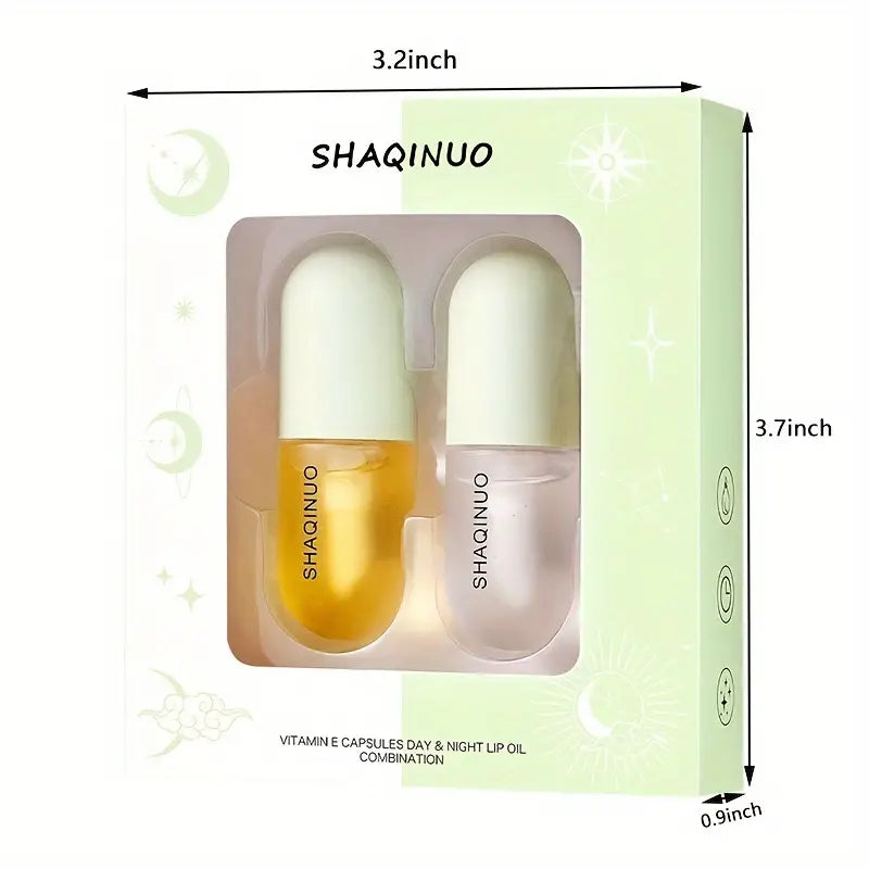 TM Lip Plumper + Lip Oil Set Lip Serum Enhancer For Fuller Hydrating Nourishing