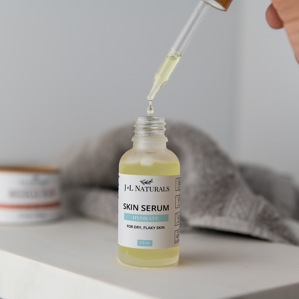 J&L Naturals Face & Body Oil (Duo) Hydrate - For Dry Flaky Skin