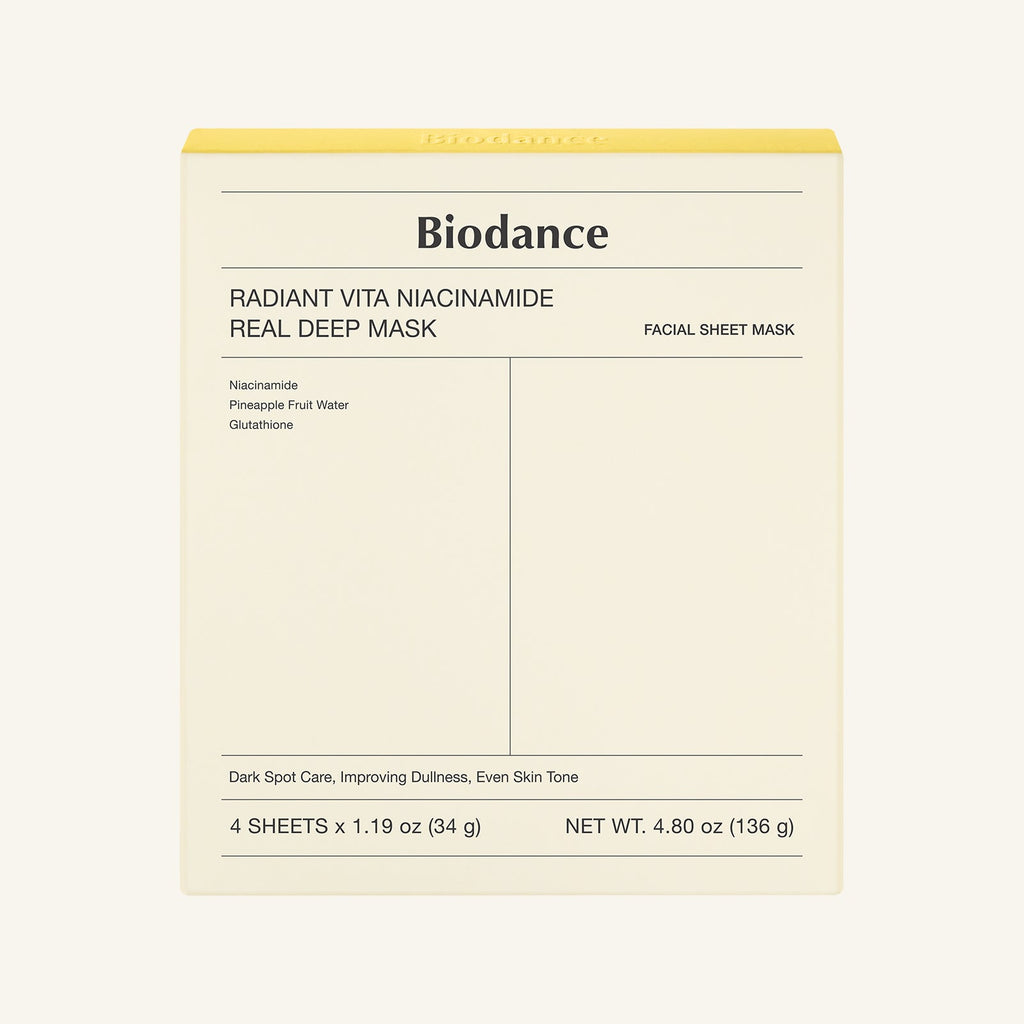 Biodance Biodance Radiant Vita Niacinamide Real Deep Mask 34g X 4ea