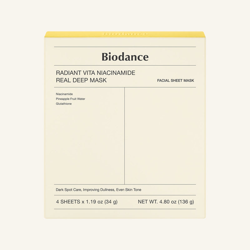 Biodance Biodance Radiant Vita Niacinamide Real Deep Mask 34g X 4ea