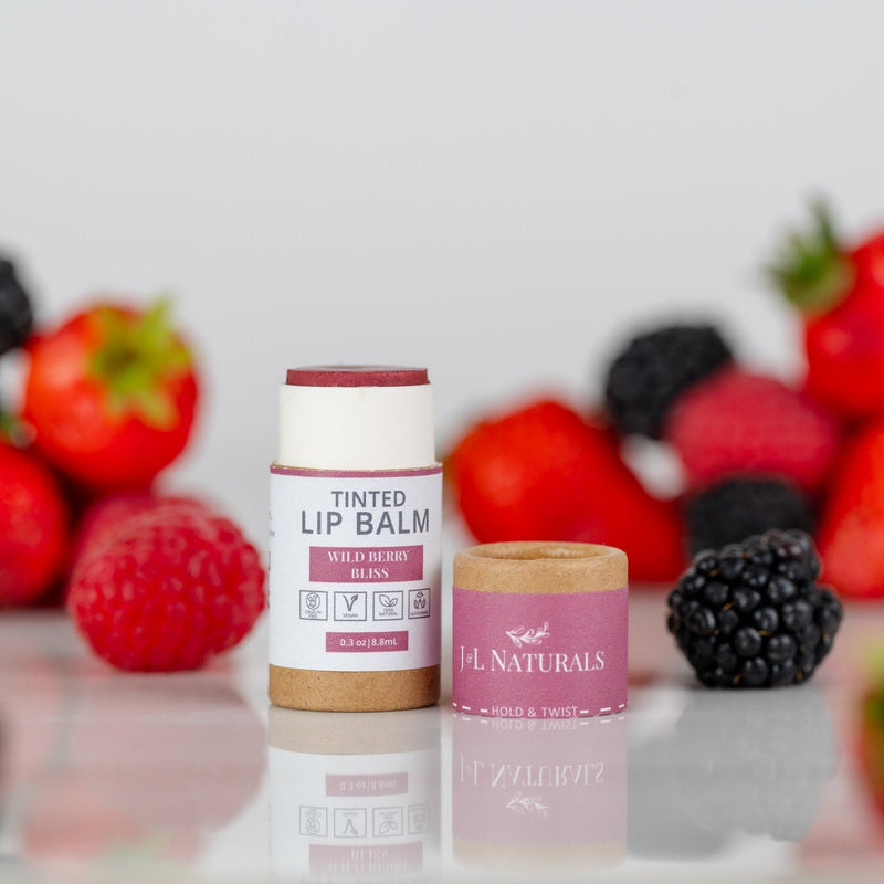 J&L Naturals Tinted Lip Balm Wild Berry Bliss